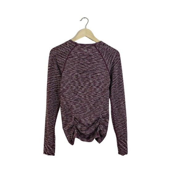 Athleta Small Fastest Track Top Burgundy Space Die Long Sleeve Womens READ - Picture 3 of 13
